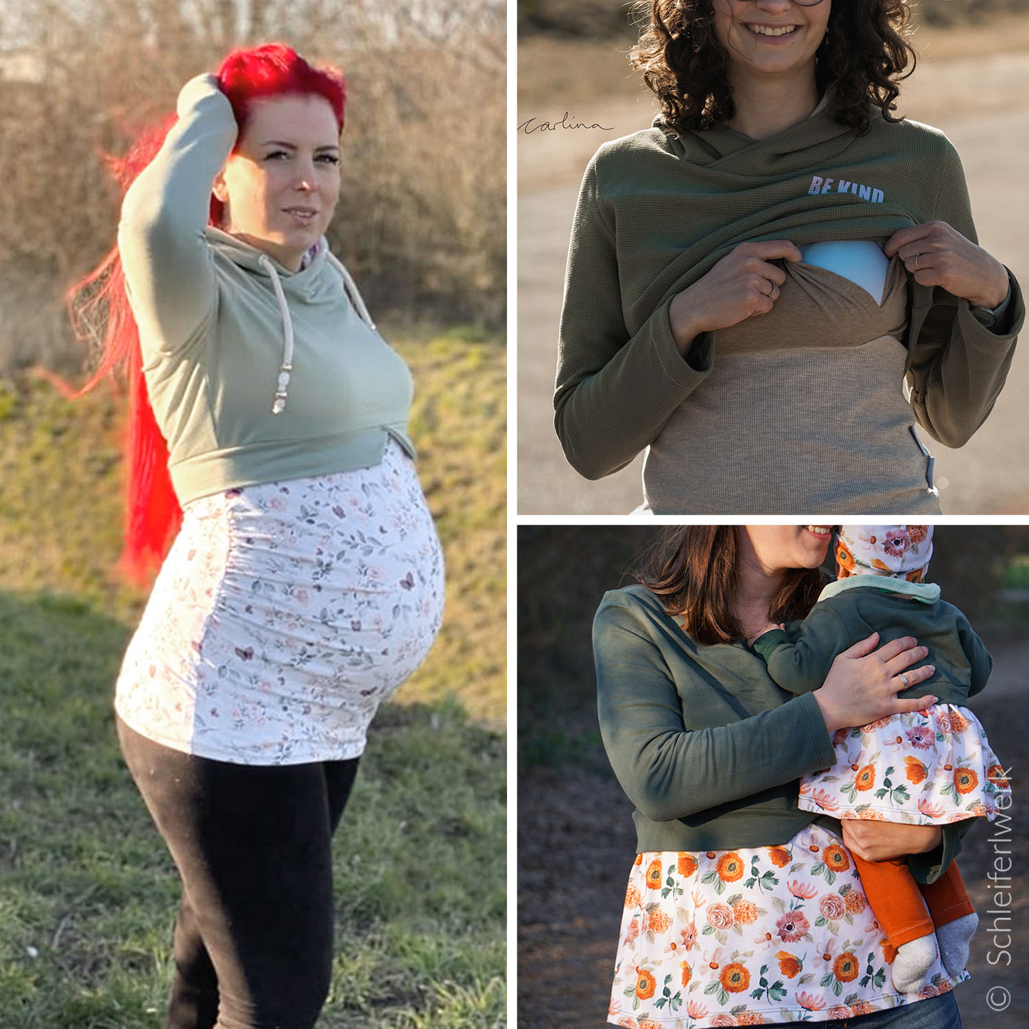 Pullover - Girly Sweater Umstands- und Stillversion - Schnittmuster eBook-0 Pullover - Girly Sweater Umstands- und Stillversion - Schnittmuster eBook-0