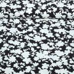 Viscose - Fleurs stretch noir