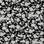 Viskose - Stretch Blomster Sort Viskose - Stretch Blomster Sort