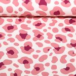 Jersey - Motif léopard Multicolore Ecru