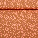 Viscose - coeurs Marron Ecovero™