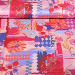 Satin de coton - patchwork numérique Rouge