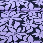 Viscose - Grandes fleurs Bleu marine