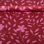Satin - fleurs numériques Bordeaux Satin - fleurs numériques Bordeaux