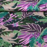 Coton-viscose - Feuilles Violet Violet Coton-viscose - Feuilles Violet Violet