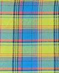 Tessuto in cotone - Madras check turchese tinto in filo Tessuto in cotone - Madras check turchese tinto in filo