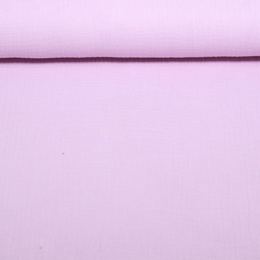 Gaze de coton bio Marius - Violet clair Gaze de coton bio Marius - Violet clair