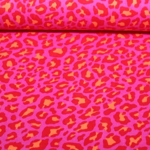 Gaze de coton - Rose vif Gaze de coton - Rose vif
