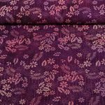 Viskose - Batik Handgefertigt Blumen Lila Viskose - Batik Handgefertigt Blumen Lila