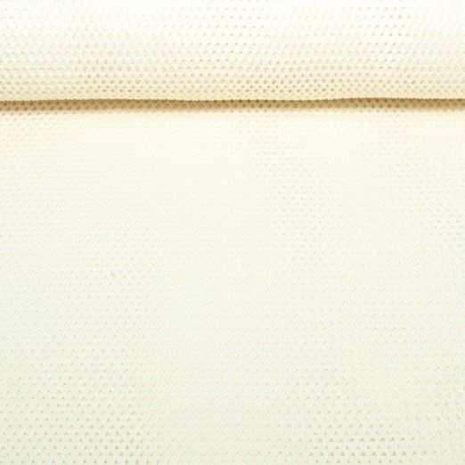 Tissu coton crocheté - Qjutie & the Qjutest Beige