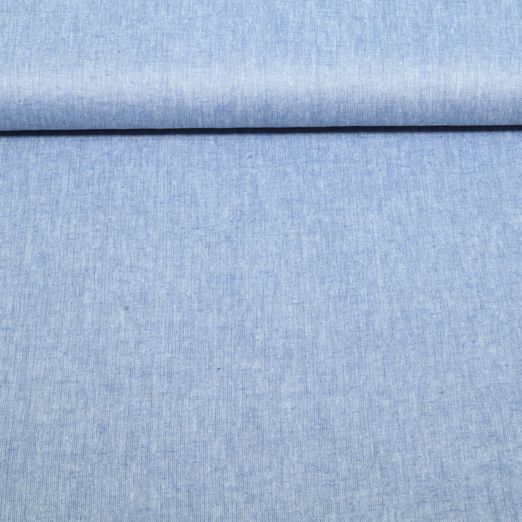 Viscose-lin - Qjutie & the Qjutest Uni Bleu chiné