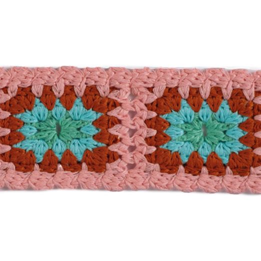 Qjutie Bordure crochetée Granny Squares - 6cm - au mètre Qjutie Bordure crochetée Granny Squares - 6cm - au mètre