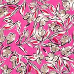 Viskos - Stretch Blommor Bubbelrosa
