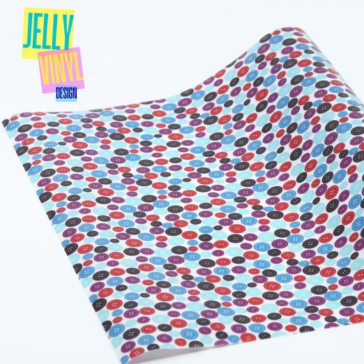 Vinyle Jelly Design - 30 x 135 cm - Boutons
