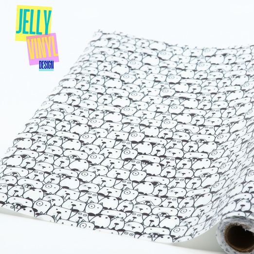Vinyle Jelly Design - 30 x 135 cm - Chiens