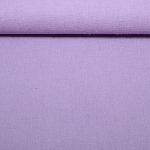Gaze de coton bio - violet foncé