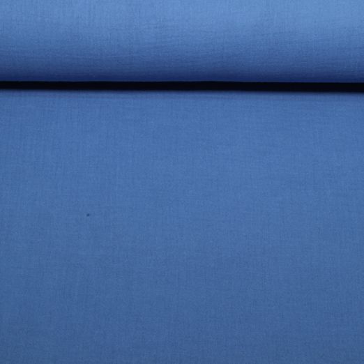 Gaze de coton bio - bleu minuit