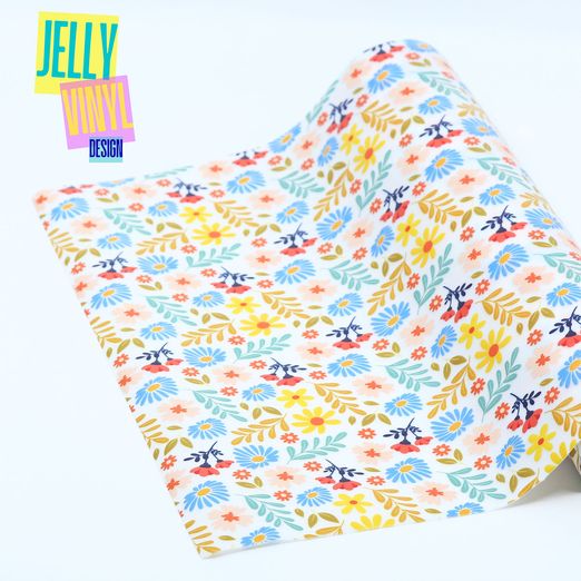 Vinyle Jelly Design - 30 x 135 cm - Fleurs