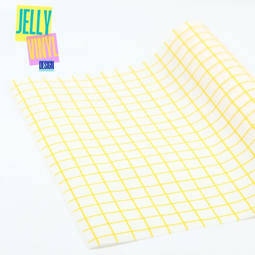 Vinyle Jelly Design - 30 x 135 cm - Grille Jaune