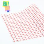 Vinyle Jelly Design - 30 x 135 cm - Grille Rouge