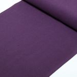 Bord-côte bio uni - Aubergine 087