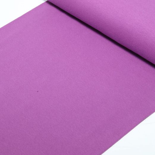 Bord-côte bio uni - Violette 083