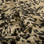 Viskosjersey - Digital Leo Abstract Beige