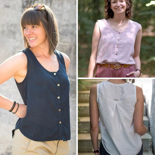 Bluse - Breezy Blouse Damen - Schnittmuster eBook