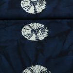 Baumwoll-Webware - Batik Handgefertigt Kreise Marine