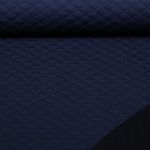 Sweat gaufré viscose - Uni Bleu marine Sweat gaufré viscose - Uni Bleu marine