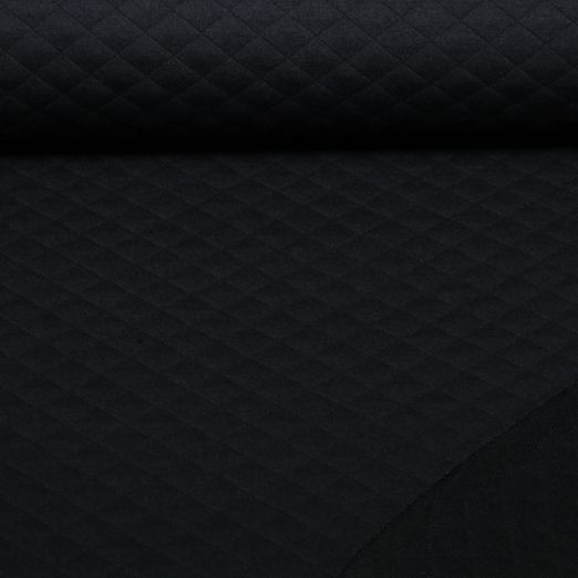 Sweat gaufré viscose - Noir uni Sweat gaufré viscose - Noir uni