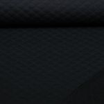 Sweat gaufré viscose - Noir uni Sweat gaufré viscose - Noir uni