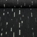 Tissu jeans pantalon - look usé Noir