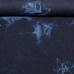 Tissu jeans pantalon - Tie and Dye bleu extra large