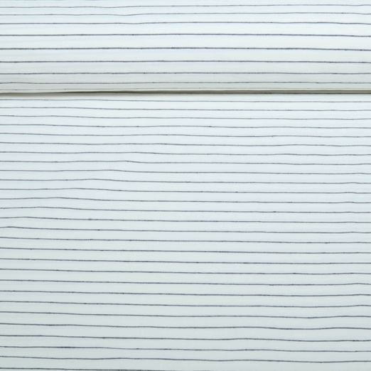 Tissu pantalon - rayures Bengaline Blanc