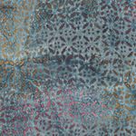 Viskos - Batik Handgjord Abstrakt Blå