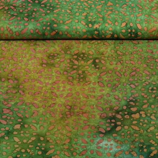 Viskose - Batik Handgefertigt Abstrakt Grün Viskose - Batik Handgefertigt Abstrakt Grün