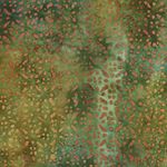 Viskos - Batik Handgjord Abstrakt Grön