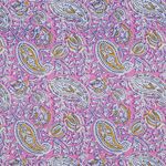 Coton tissé - Imprimé à la main Paisley Rose
