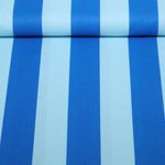Baumwoll-Cretonne - Blockstreifen Hellblau Blau Baumwoll-Cretonne - Blockstreifen Hellblau Blau