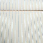 Kleider und Blusenstoff - Crepe Streifen Beige