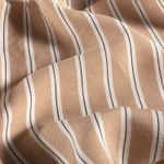 Tissu robes et blouses - Crêpe rayures Sable