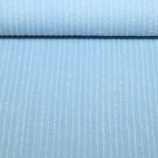 Hosenjeans - Fransen Streifen Hellblau Hosenjeans - Fransen Streifen Hellblau