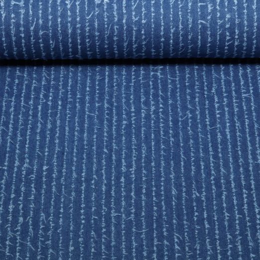 Hosenjeans - Fransen Streifen Blau Hosenjeans - Fransen Streifen Blau