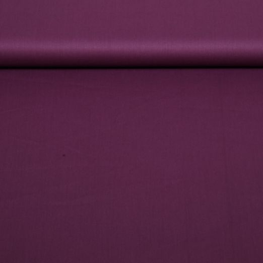 Baumwoll-Viskose Annabell - Uni Aubergine
