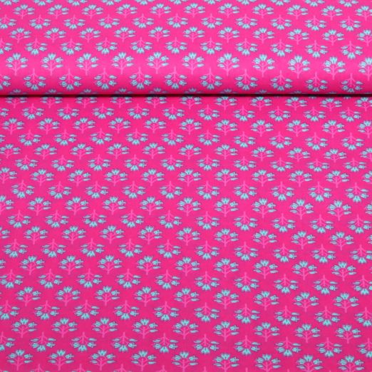 Baumwoll-Voile - Enjoy Kollektion Kleine Blumen Pink Baumwoll-Voile - Enjoy Kollektion Kleine Blumen Pink