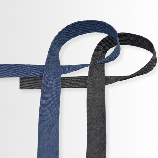 Ruban biais Jeans 20mm - au mètre