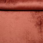 Velours stretch Supersoft - brique unie