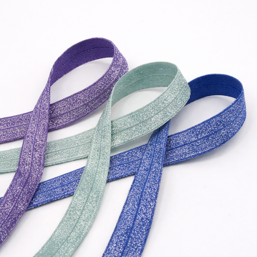 Biais lurex 20 mm - au mètre Biais lurex 20 mm - au mètre