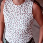 Ribbed jersey - leopardi ecru pinkki Ribbed jersey - leopardi ecru pinkki